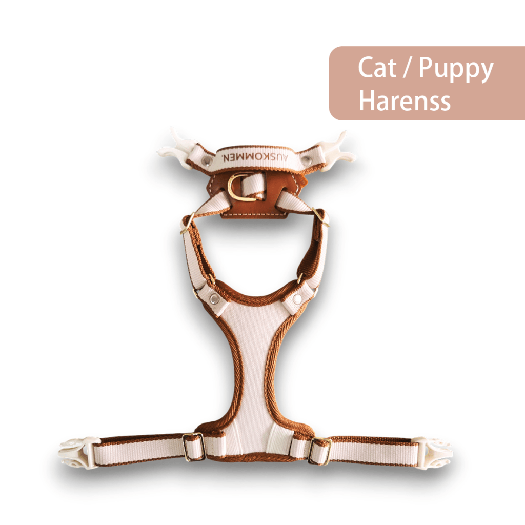 X harness PLUS(Cat/Puppy)- Signature Beige - ding-go
