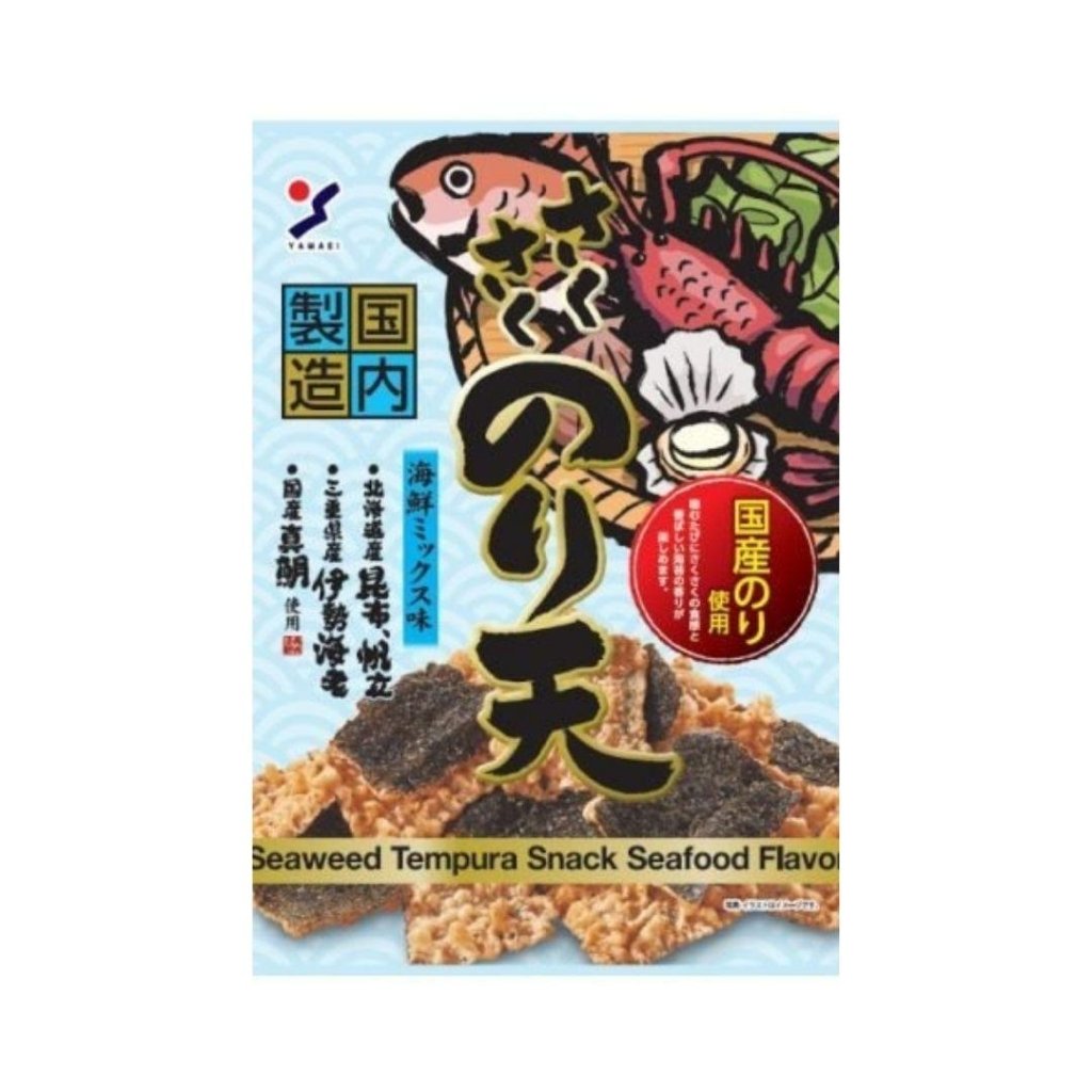 Yamaei Food Sakusaku Noriten Seaweed Tempura Snack Seafood Mix - 70g - ding - go