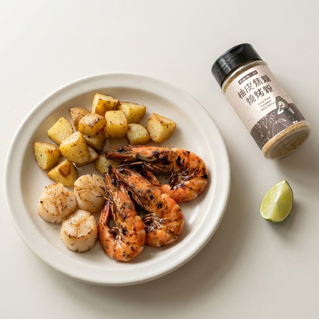 YOU YI CUN Pomelo Peel Caramel BBQ Seasoning - 83g - ding-go