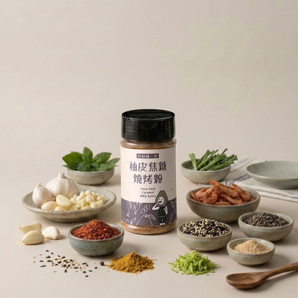 YOU YI CUN Pomelo Peel Caramel BBQ Seasoning - 83g - ding-go