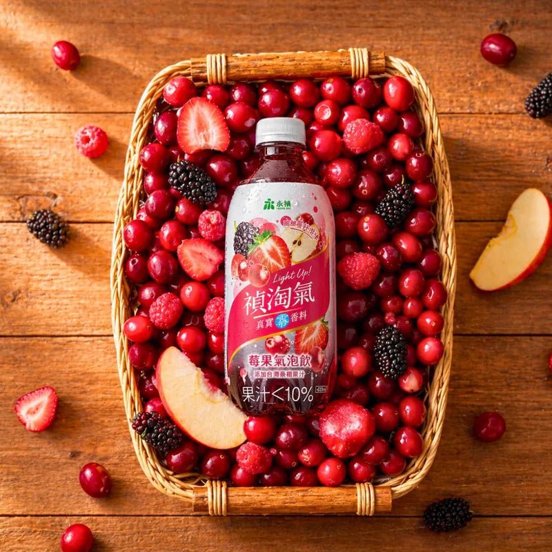 Young Zen Sparkling Soda Berry Flavor - 420ml - ding-go