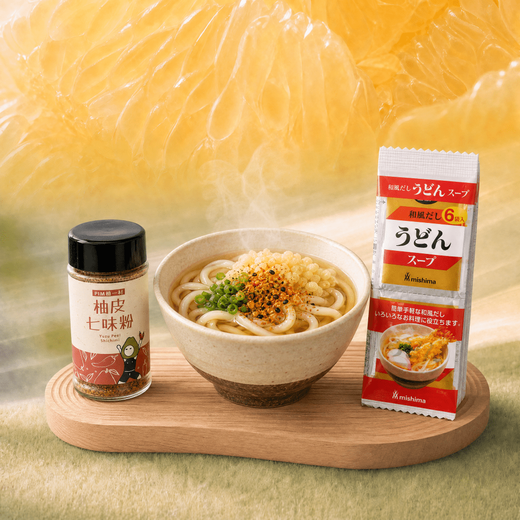 Yuzu Shichimi Udon Kit — Mishima Soup Base + Seven Spice - ding-go