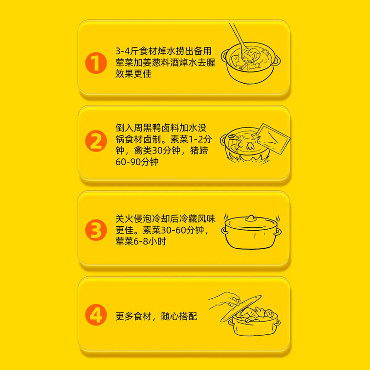 Zhou Hei Ya Braising Sauce 400g, additional package view 10